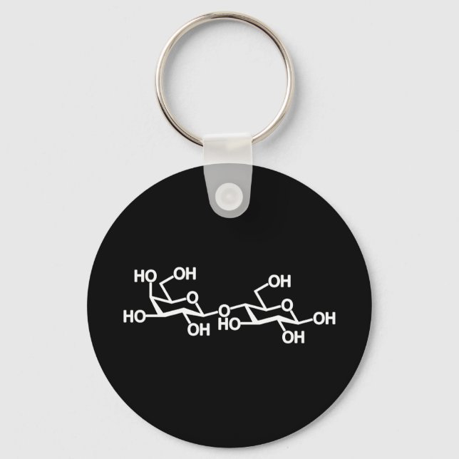 Lactose Milk Structure Keychain (Front)