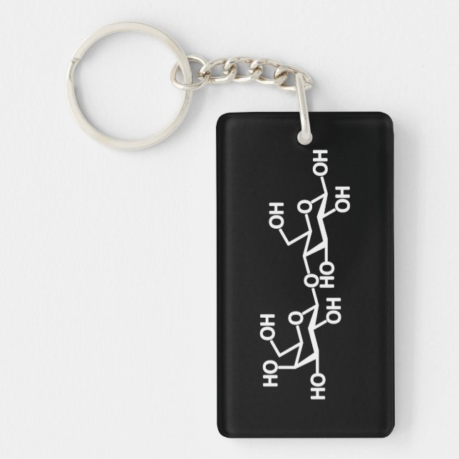 Lactose Milk Structure Keychain (Front)