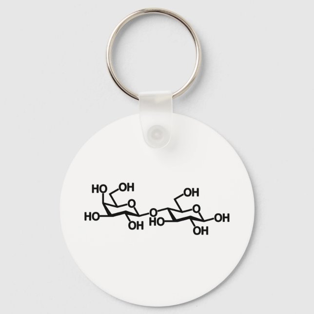 Lactose Milk Structure Keychain (Front)