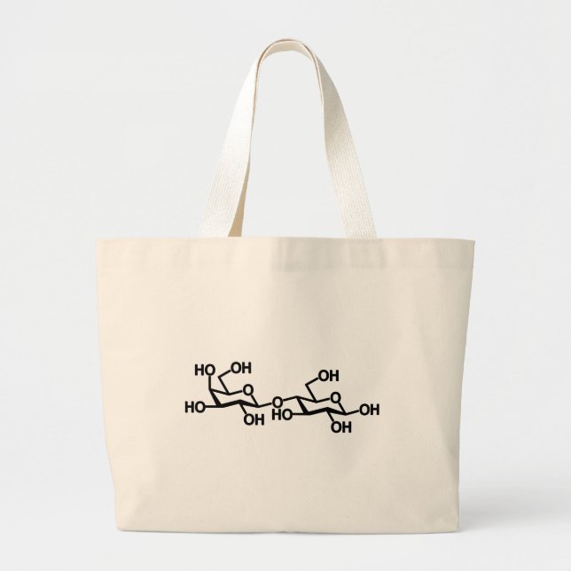 Lactose Milk Structure Large Tote Bag (Front)