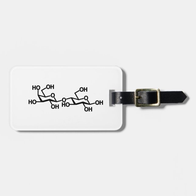 Lactose Milk Structure Luggage Tag (Front Horizontal)