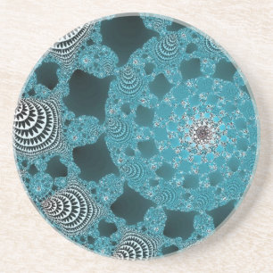 Lacy Doily in Blue Coaster