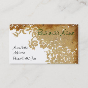 Lacy Floral Pattern Business Card