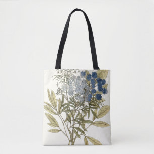 Lacy Leaves - Flowers and Greenery Tote Bag
