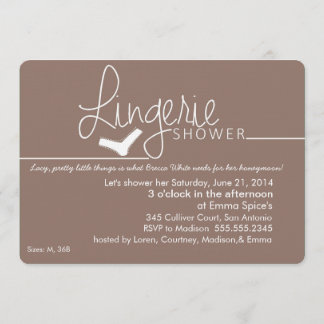 Lacy, Little Lingerie Shower Invitation
