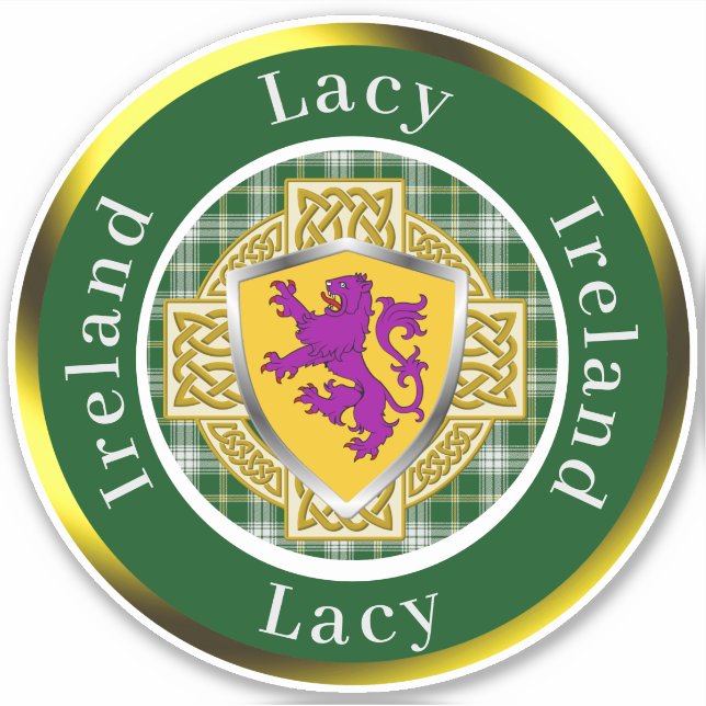 Lacy Shield & Celtic Cross Personalized (Front)