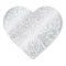 Lacy Silver Heart Sticker