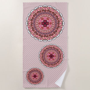 Lacy Valentine's Day Beach Towel