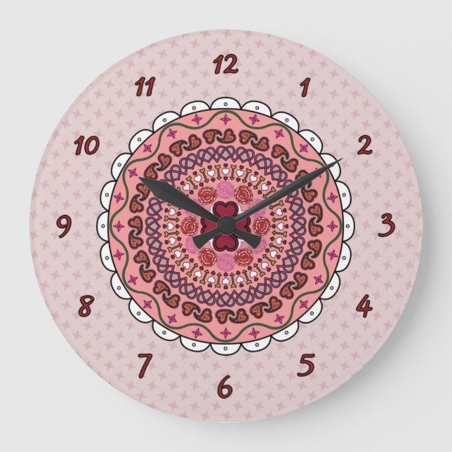 Lacy Valentine's Day Clock (Front)