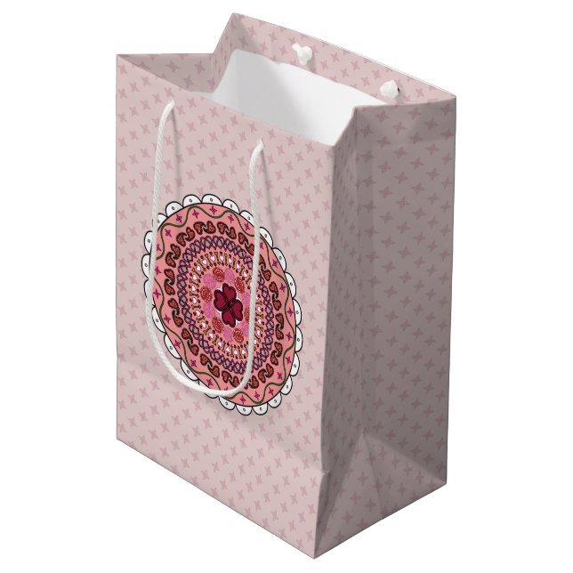 Lacy Valentine's Day Gift Bag (Front Angled)