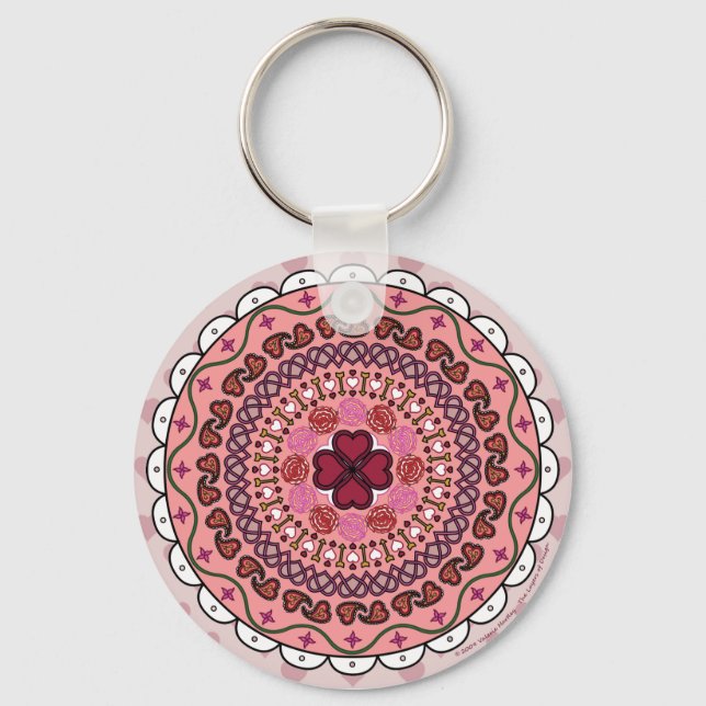 Lacy Valentine's Day Keychain (Front)