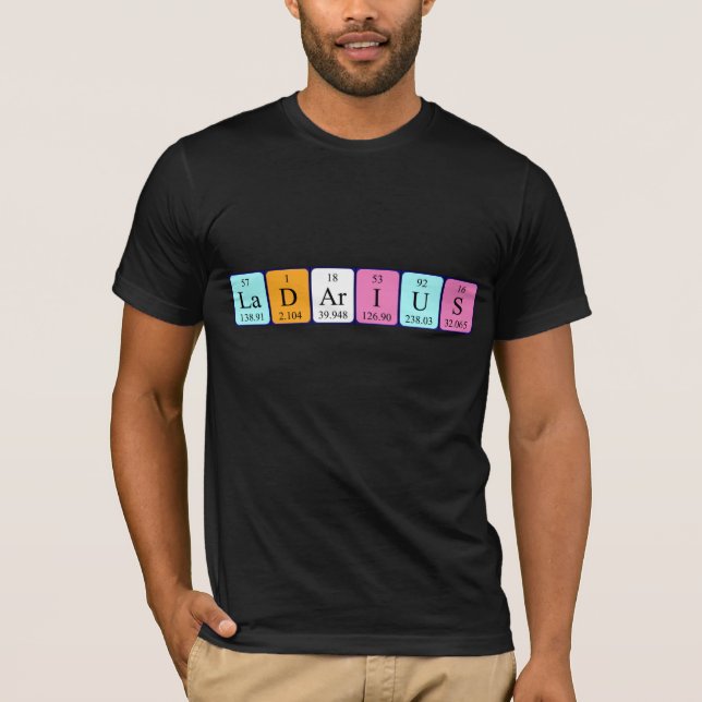 Ladarius periodic table name shirt (Front)