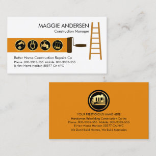 Ladder Brush Painting Handyman Tools Business Card
