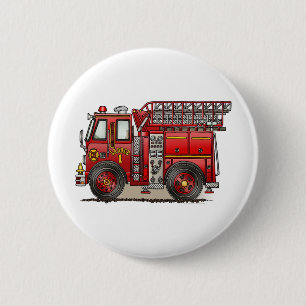 Ladder Fire Truck Button Pin