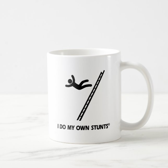 Ladder My Own Stunts Coffee Mug (Right)