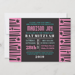 LADDER to the STARS Bar Bat Mitzvah Invitation
