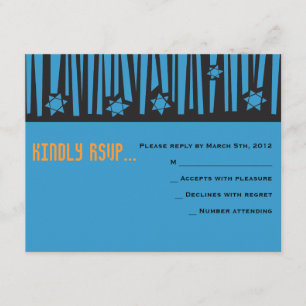 LADDER to the STARS Bar Bat Mitzvah Reply Card2 RSVP Card