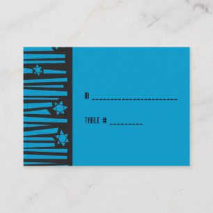 Ladder to the Stars Bat Bar Mitzvah Seating Card