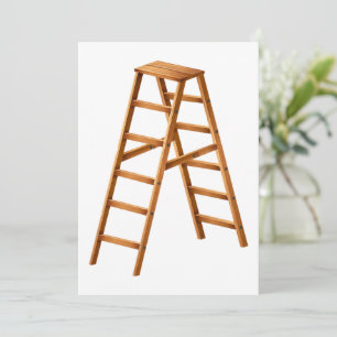 Ladder Wooden Steps Invitations