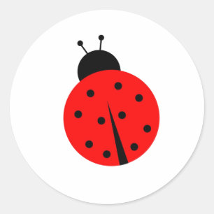 Ladiebug Classic Round Sticker