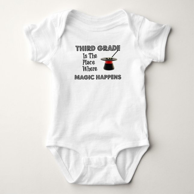 Ladies 3/4 Sleeve Shirt ThirdGradeMagic (Front)
