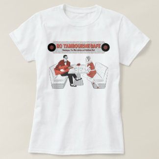 Ladies BO TAMBOURiNE CAFE T-Shirt