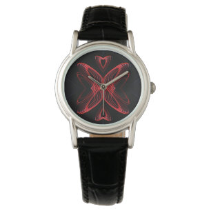 Ladies Butterfly Heart Watch