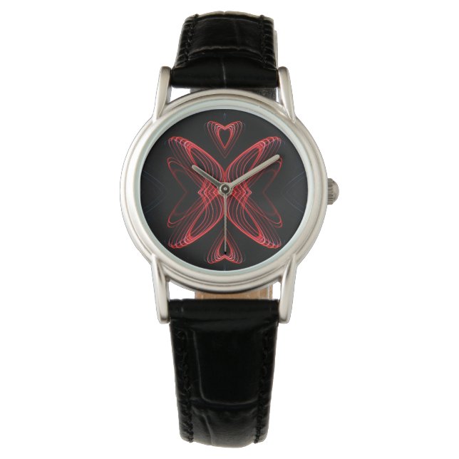 Ladies Butterfly Heart Watch (Front)