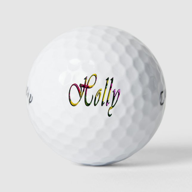 Ladies Called Holly, Golf Balls (Front)
