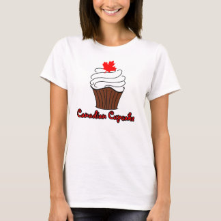 Ladies Canadian Cupcake T-Shirt