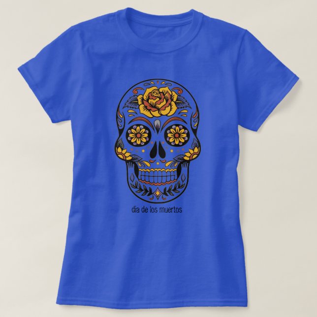 Ladies Day Of The Dead T-Shirt (Design Front)