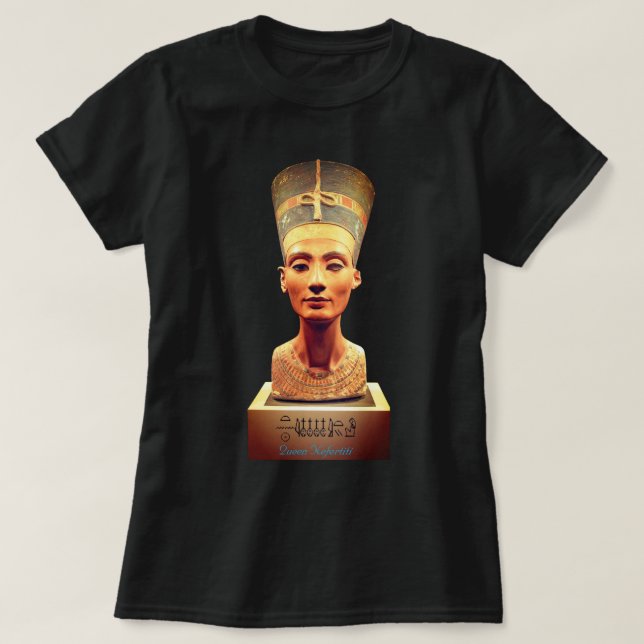 Ladies Egypt's Queen Nefertiti T-Shirt (Design Front)