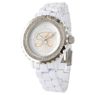 Ladies Elegant Monogrammed Watch