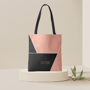 Ladies Elegant Simple Pattern Black Cute Tote Bag
