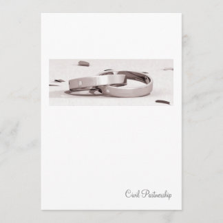 Ladies Entwined Rings BL- Civil Partnership Invite