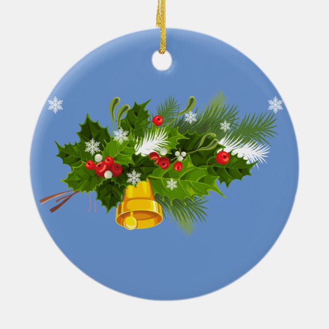 Ladies Fantasy Fashion Ceramic Ornament (Back)