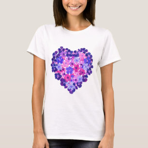 Ladies Flower Power Heart Spagetti Strap Top