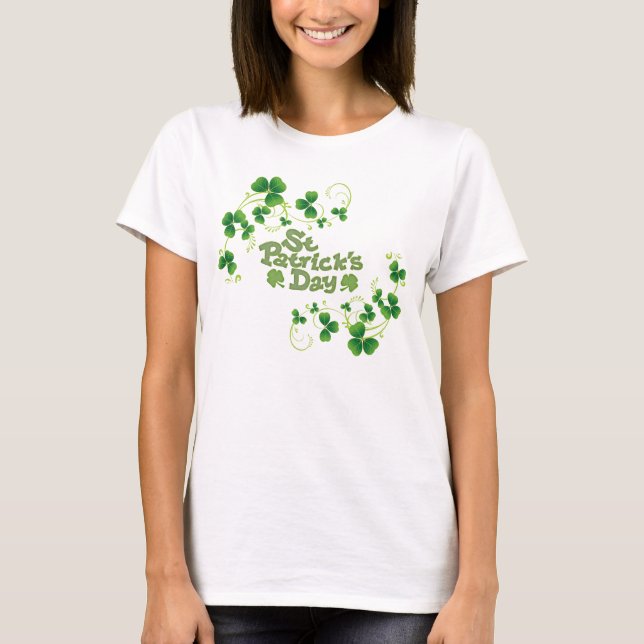Ladies Flowy St Patrick's Day Top (Front)