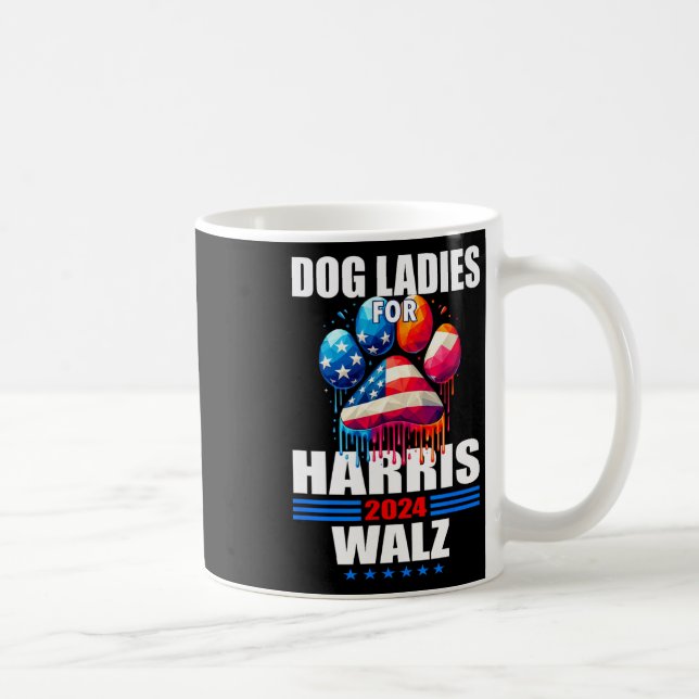 Ladies For Harris Walz 2024  Coffee Mug (Right)