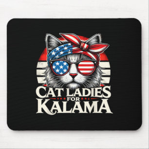 Ladies For Kamala Harris 2024 Childless Cat Lady F Mouse Pad
