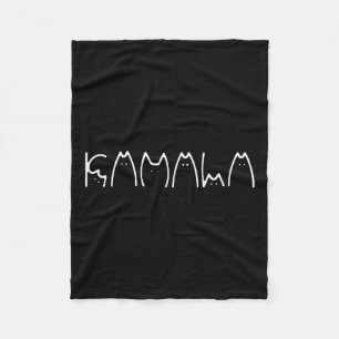 Ladies For Kamala Harris Cat Lettering 2024 Electi Fleece Blanket
