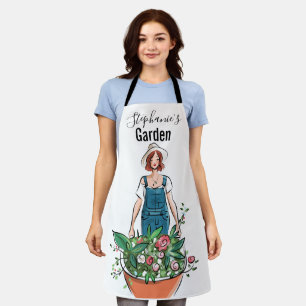 Ladies Gardening Flowers Apron