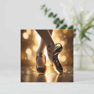 Ladies Gold Ballet Shoes, Save The Date