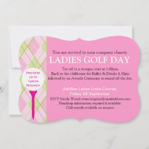 Ladies Golf day corporate group event invitation
