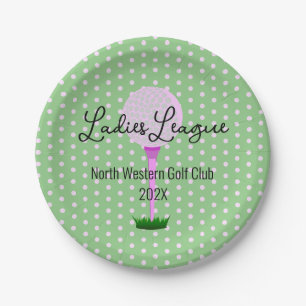 Ladies Golf League Golf Party Paper Plate
