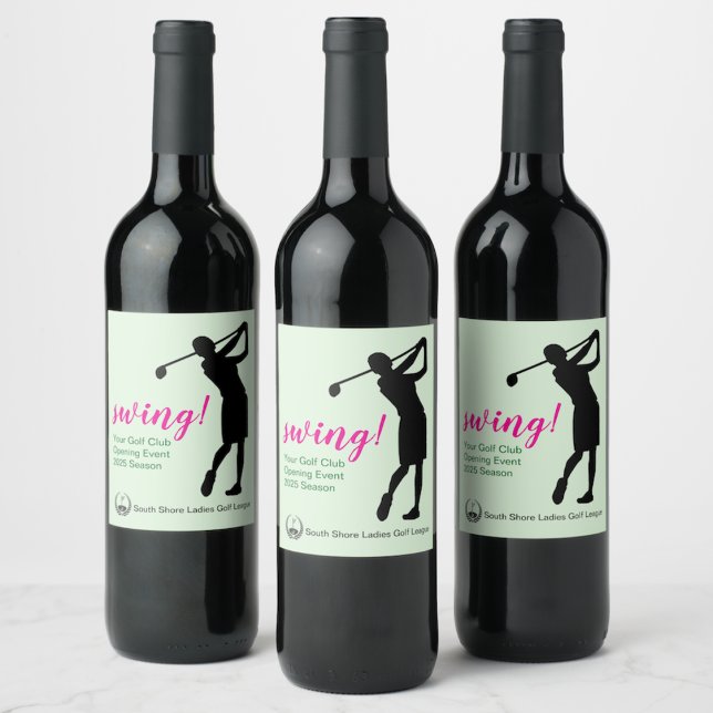 Ladies Golf League Party Bottle Label (Creator Uploaded)