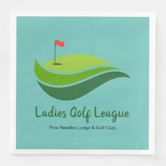 Ladies Golf League Party Dinner Napkin (Front)