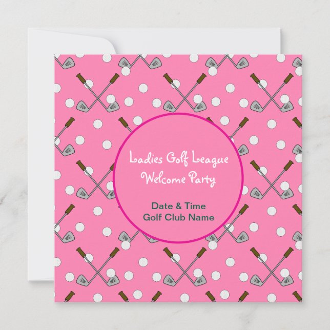Ladies Golf League Party Invitation (Front)