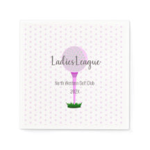 Ladies Golf League Party Napkin