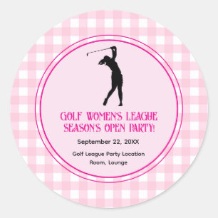 Ladies Golf League Party Sticker